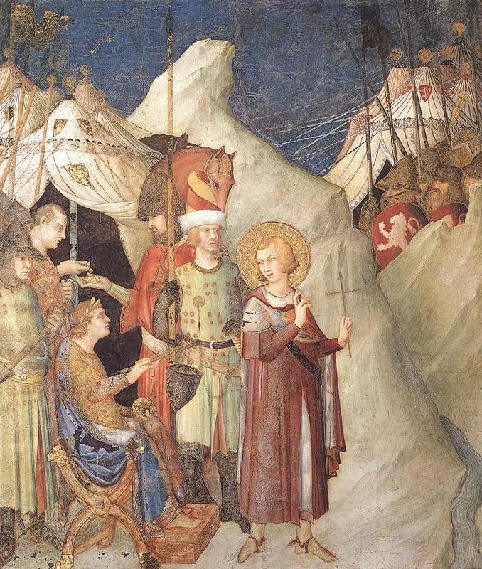 Simone Martini Saint Martin Renounces his Weapons China oil painting art